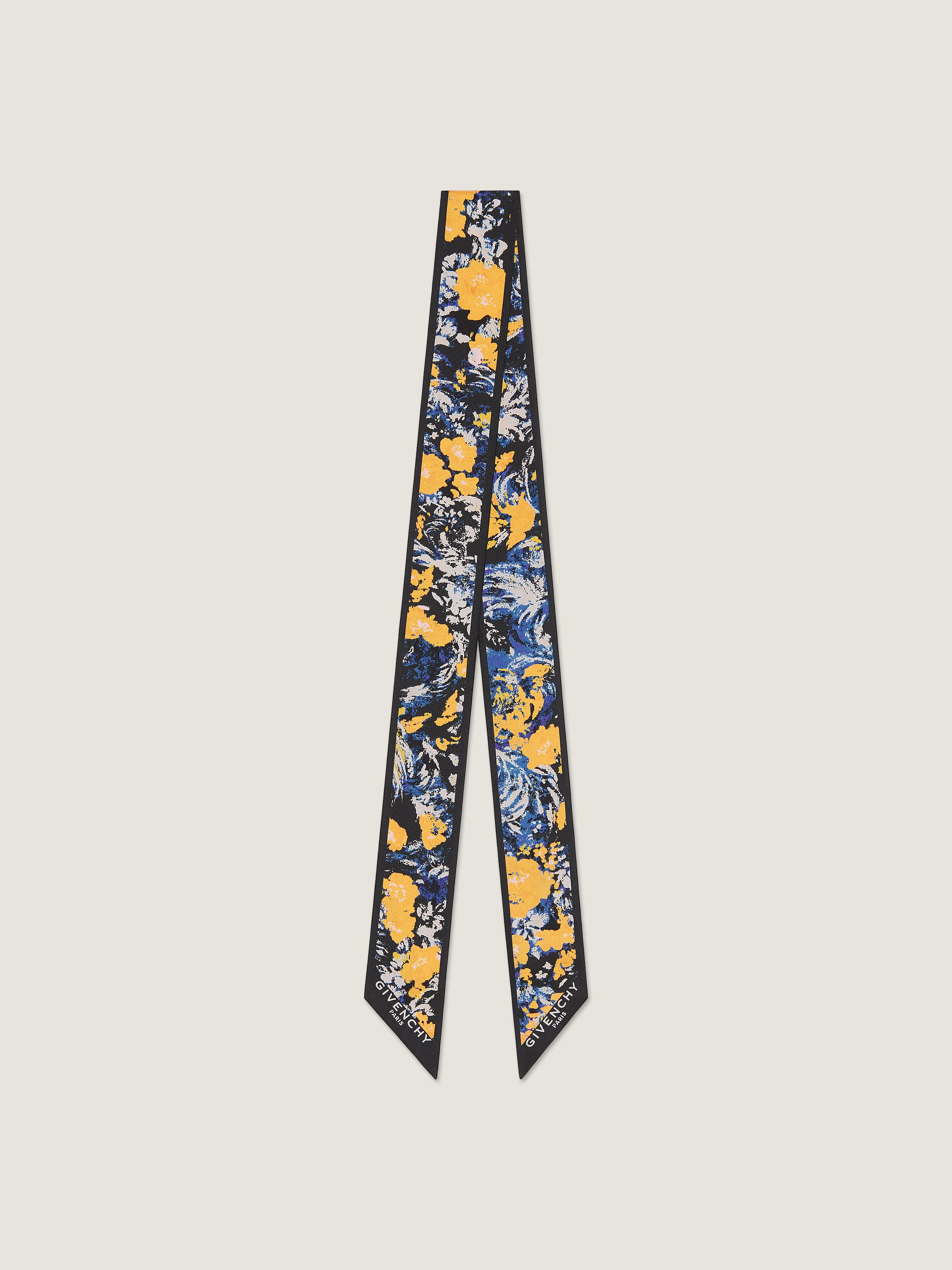 フローラルプリント シルク バンドゥ